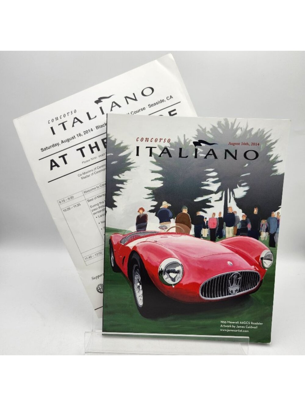 Concourso Italiano August 16th 2014 Event Magazine Program & Schedule